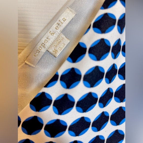 NWT COOPER & ELLA Women’s Sleeveless Dot Dress with Shoulder Ties Size Medium - Picture 2 of 6